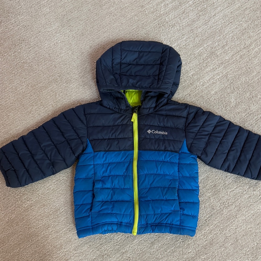 Columbia Boys Powder Lite Hooded Thermal Coat 2T